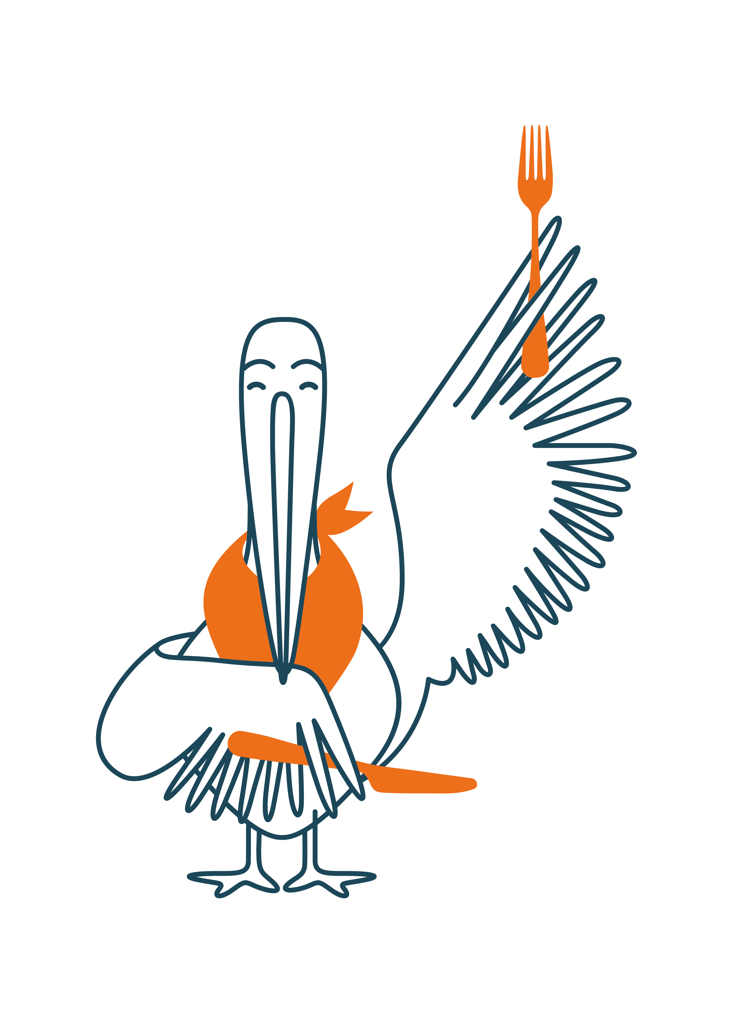 Logo Peligourmet représentant Marius le Pelican